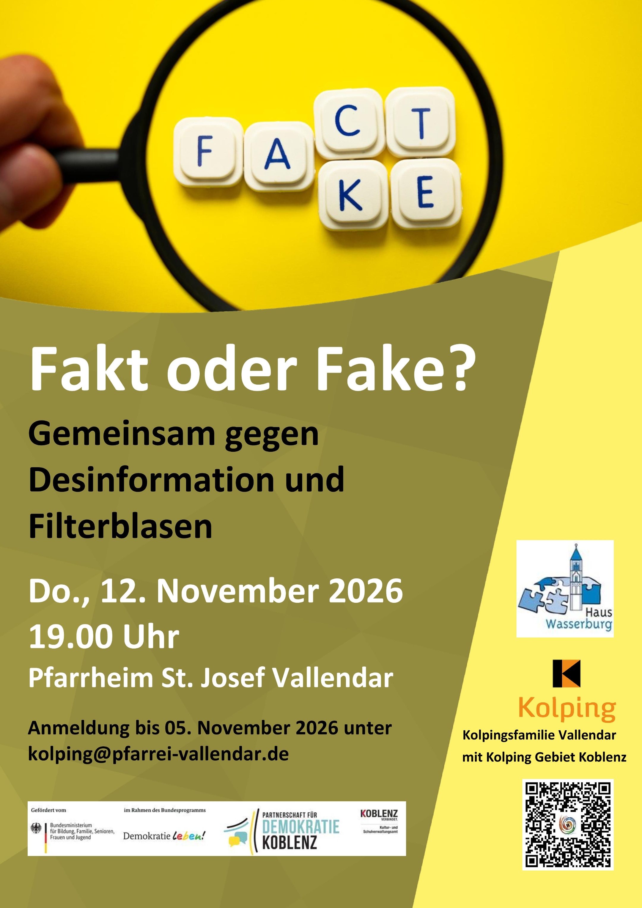 Plakat zur Veranstaltung Fakt oder Fakt