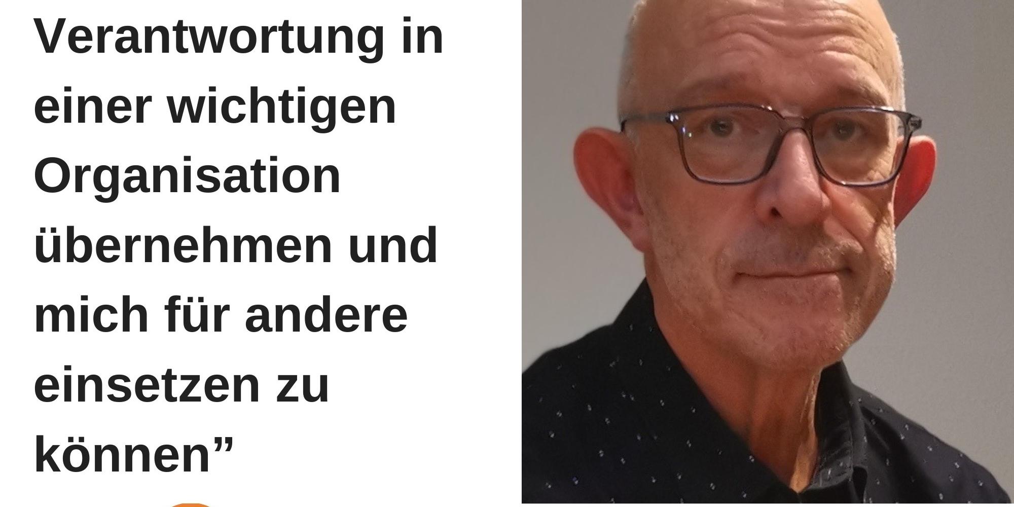 Portraitbild mit Zitat von Klaus Morsch