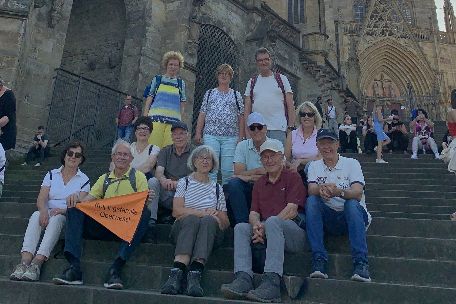 Gruppenfoto der Kolpingsfamilie Oberwesel vor dem Erfurter Dom