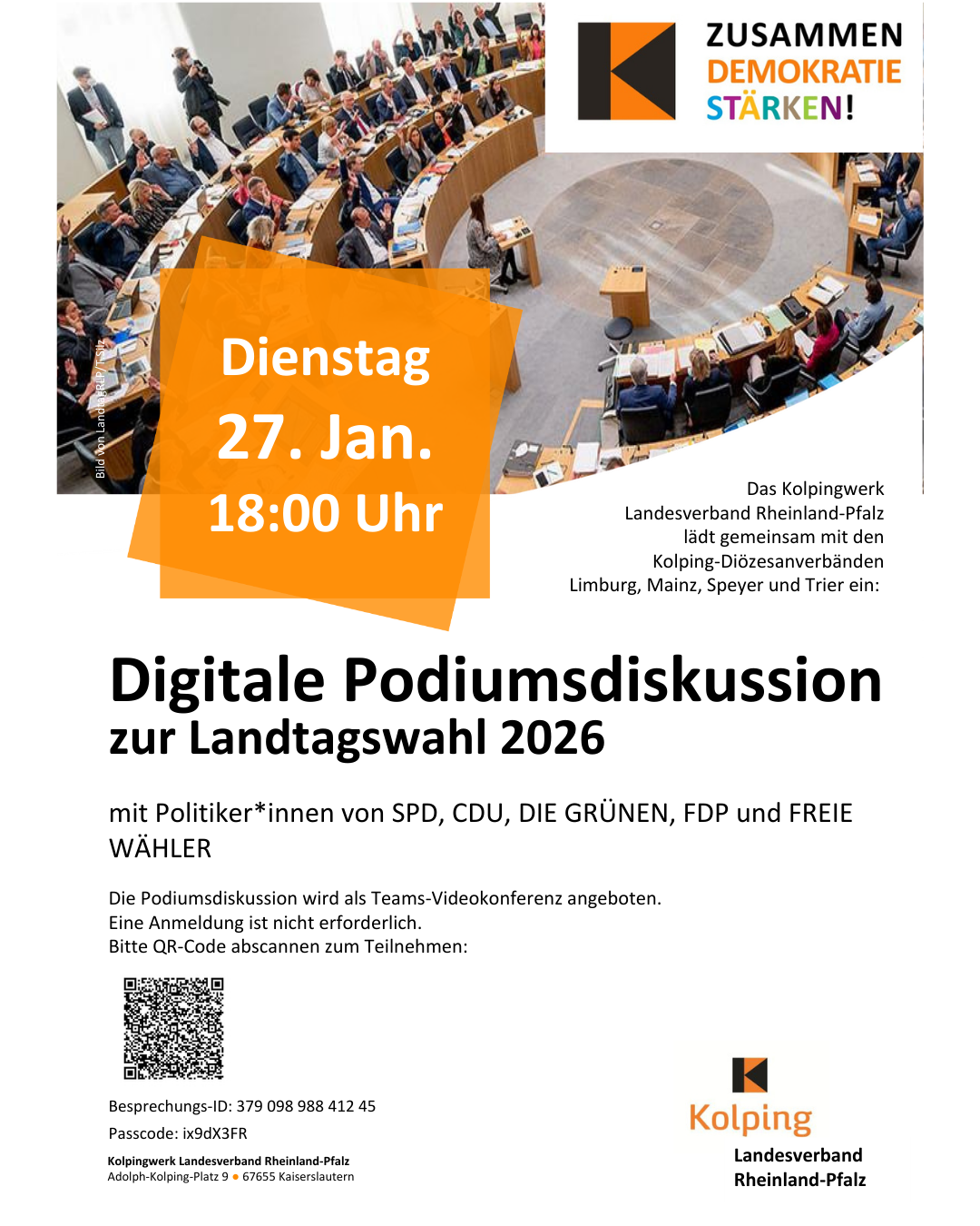 Podiumsdiskussion Wahlen