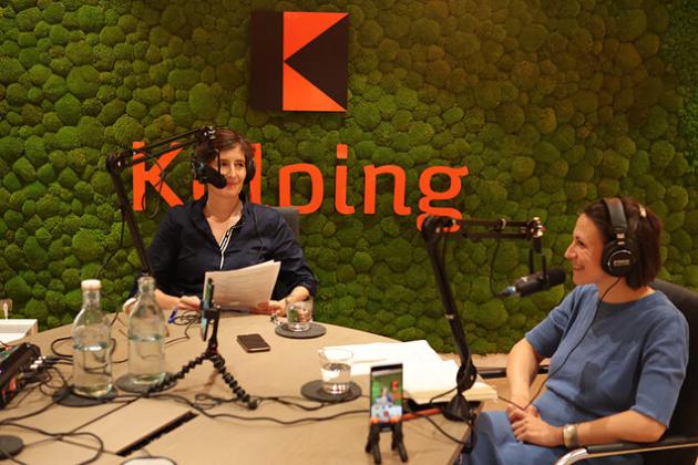 Lisi Maier und Alex Horster im Kolping Podcast Studio