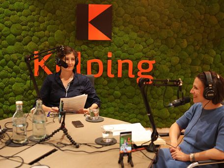Lisi Maier und Alex Horster im Kolping Podcast Studio