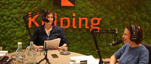 Lisi Maier und Alex Horster im Kolping Podcast Studio
