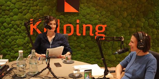 Lisi Maier und Alex Horster im Kolping Podcast Studio