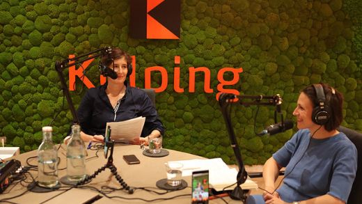 Lisi Maier und Alex Horster im Kolping Podcast Studio