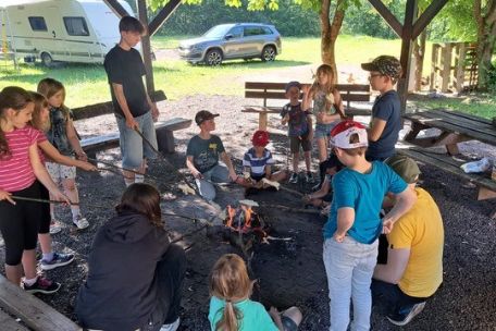 Grillplatz mit Kindern