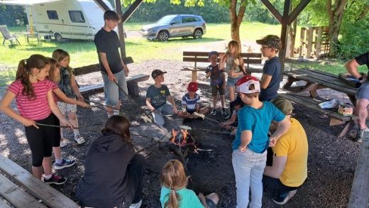 Grillplatz mit Kindern
